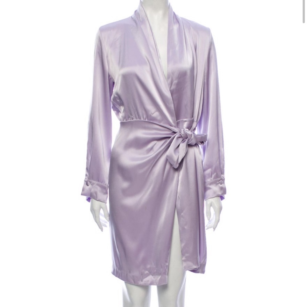 Nanushka Silk Wrap Dress